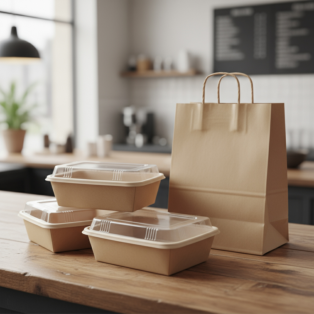 Nachhaltige Takeaway-Verpackungen für Abholung